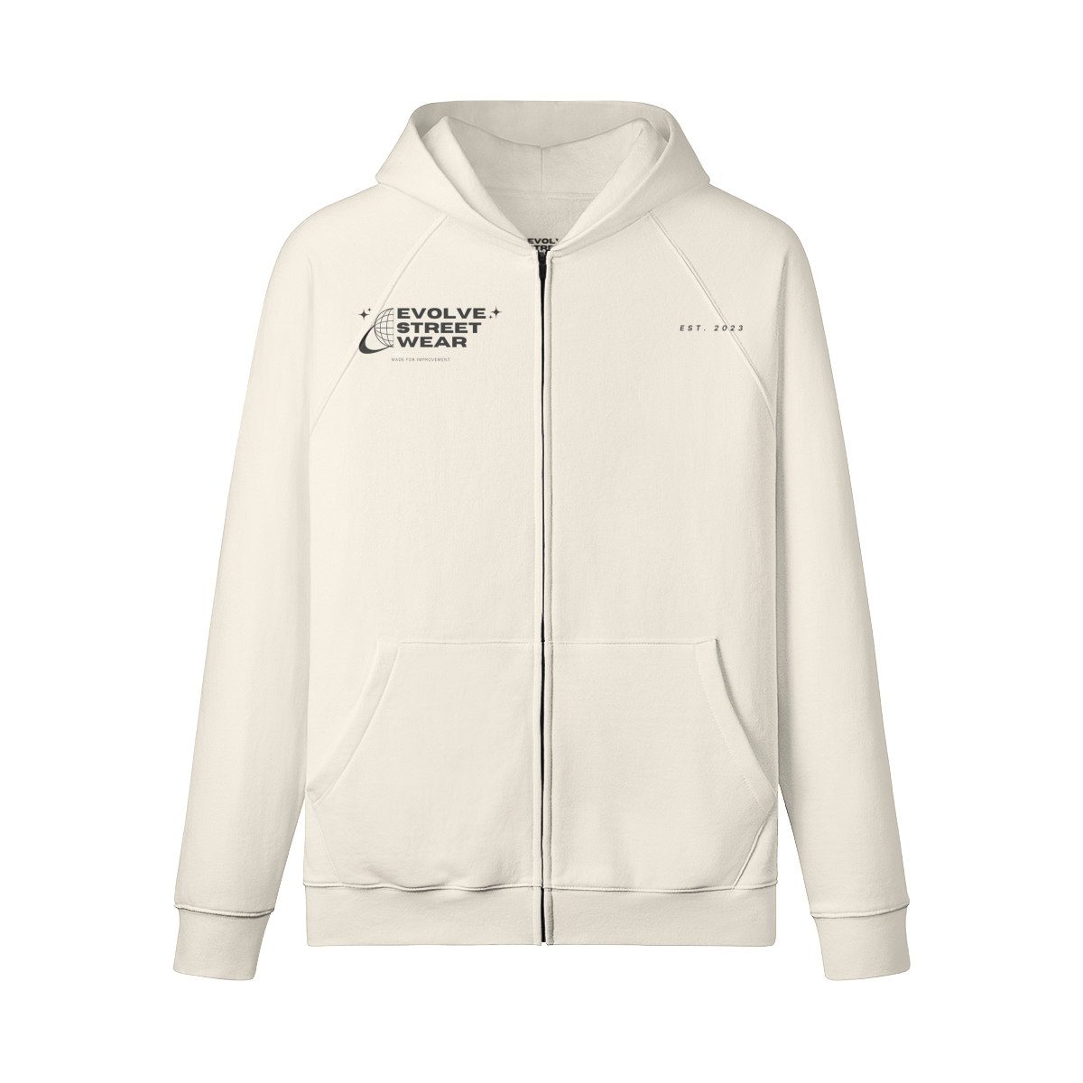 Heavyweight zip up hoodie ''evolving stars'' – Evolve Streetwear